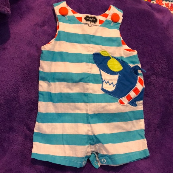 Mud Pie Other - Mudpie shark overall